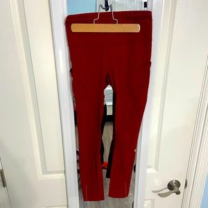Lululemon Fast & Free 25” Tight *Nulux 28" Dark Sport Red